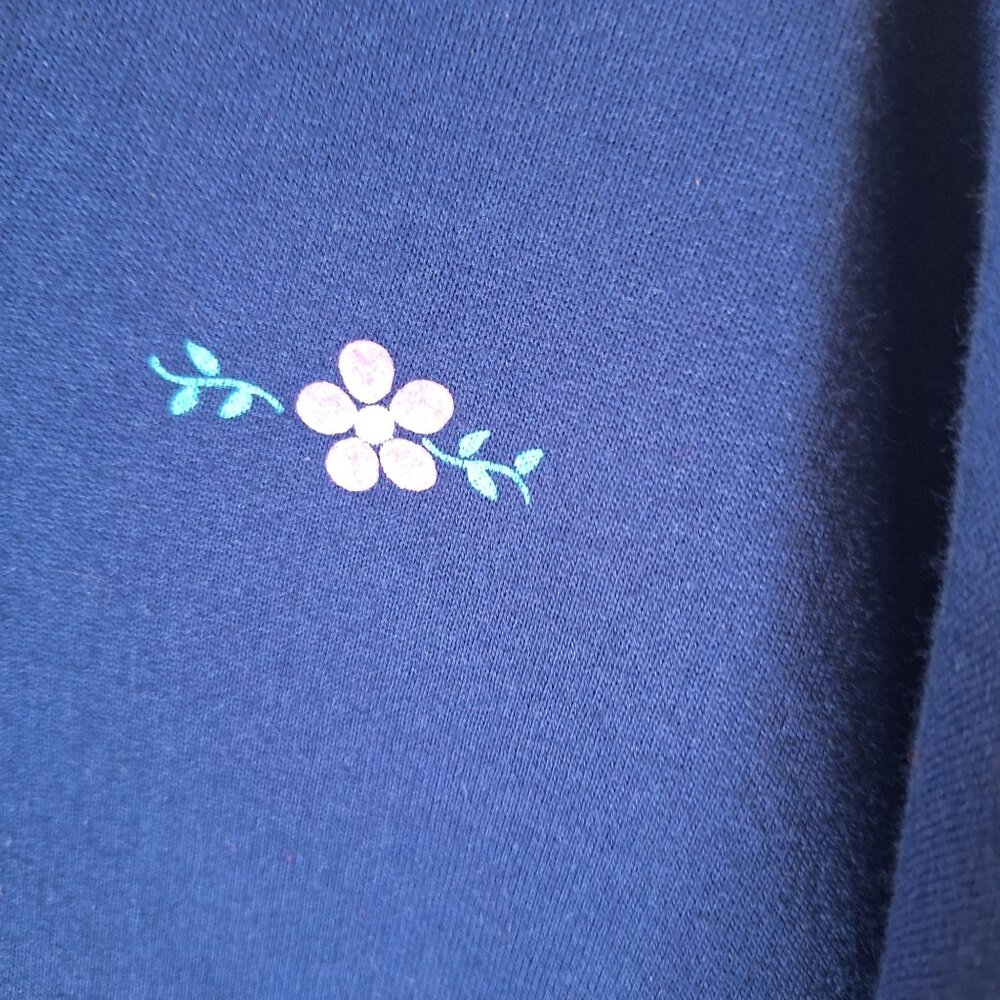 Vintage Artisan Sunchein Designs Embroidered Sweatshirt size XL Plus Size Cottag - Picture 4 of 6